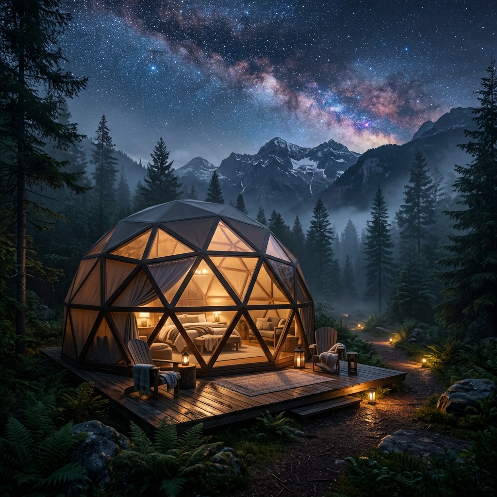 Glamping Punjul Hill Camp di bawah kaki Gunung Pangrango